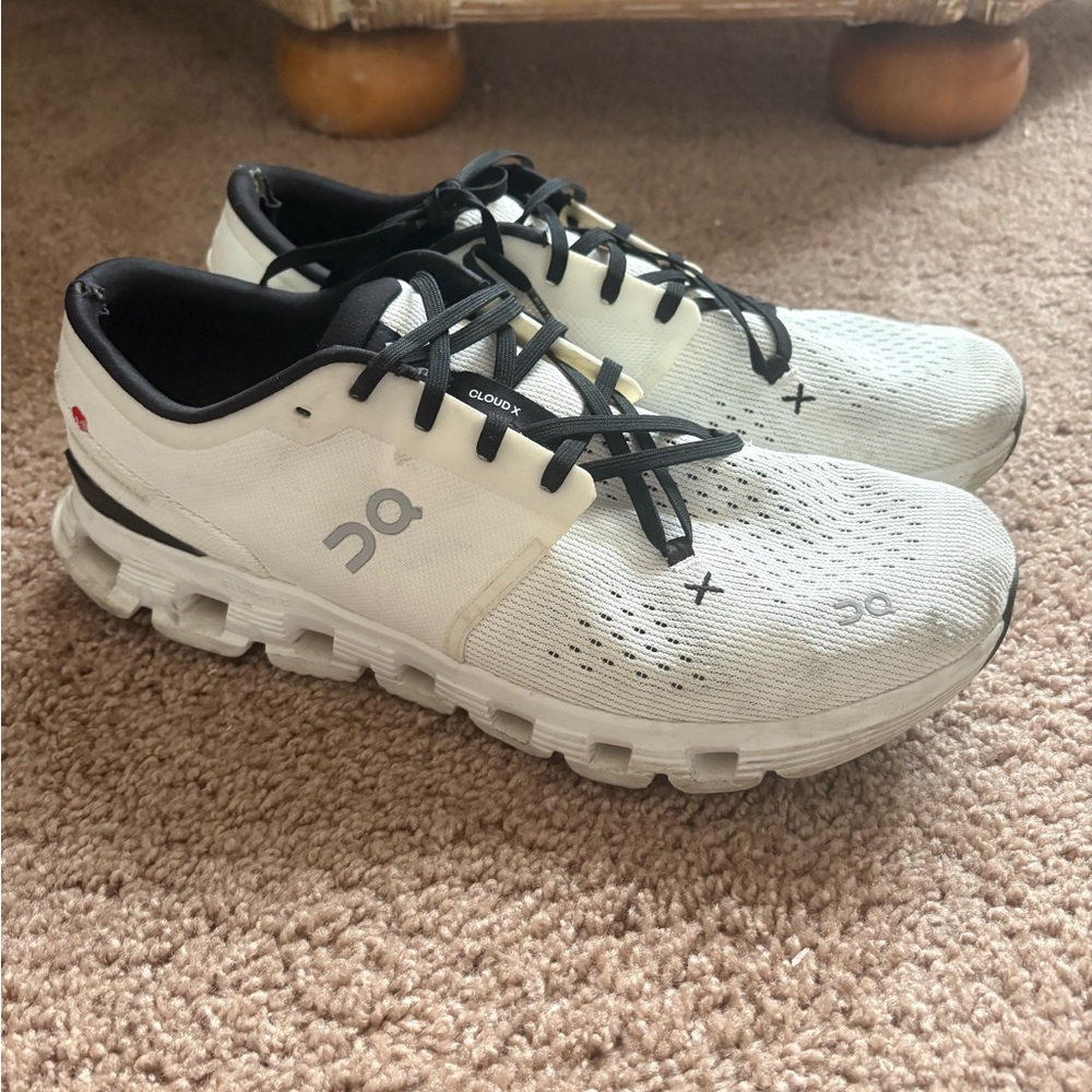 On Running Shoes in Black and White